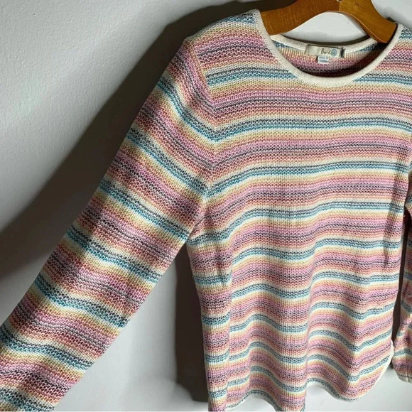 Boden Rainbow Striped Sweater - Picture 9 of 10